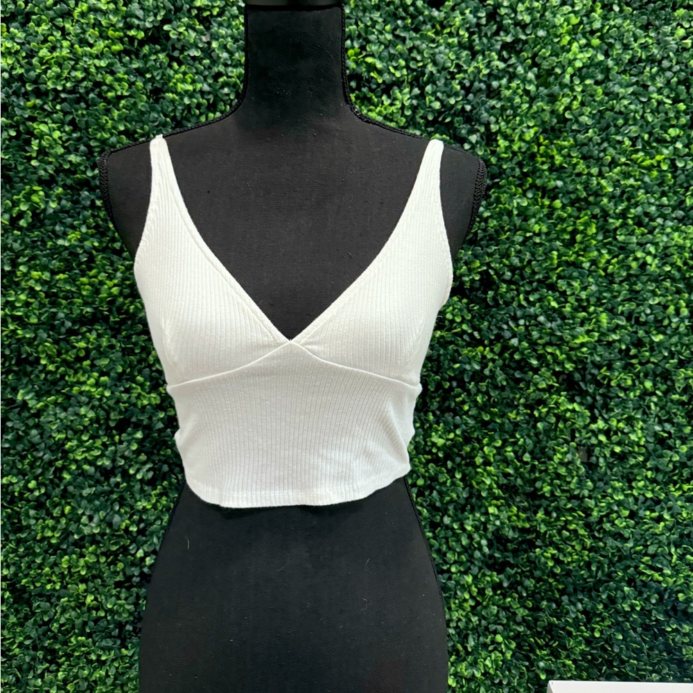 white tank top